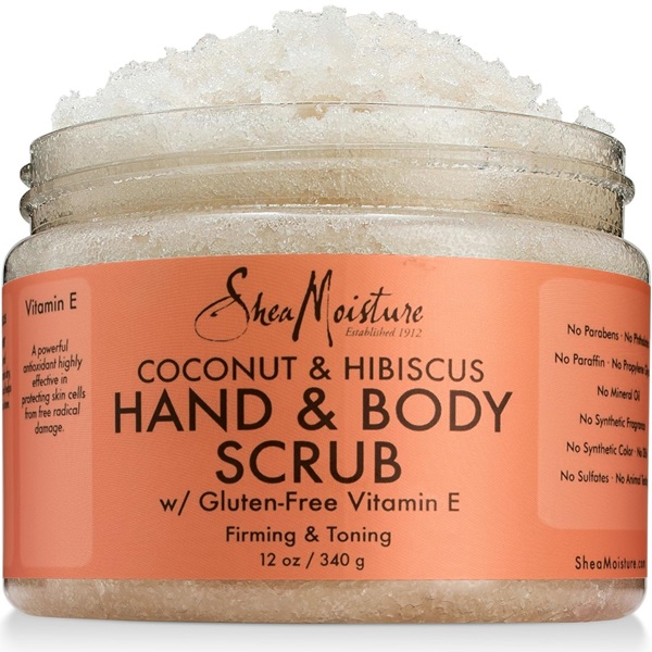 SheaMoisture Coconut & Hibiscus Hand/Body Scrub, 12 Ounce