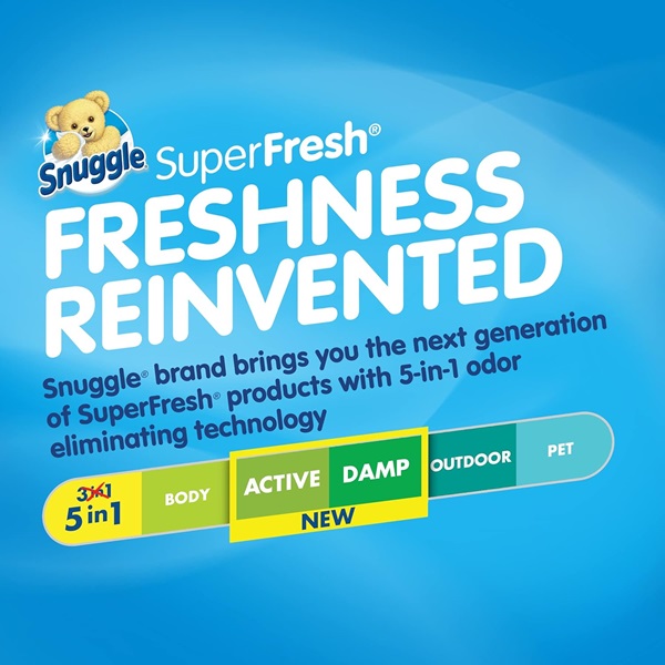 Snuggle Plus Super Fresh Fabric Softener Dryer Sheets with Odor Fighting Ingredients, 105 Count - Image 4