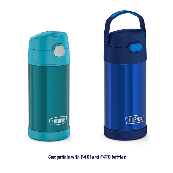 Thermos FUNtainer 12 Ounce Insulated Kids Water Bottle Replacement Straws, Clear, 2 Pack - Image 4