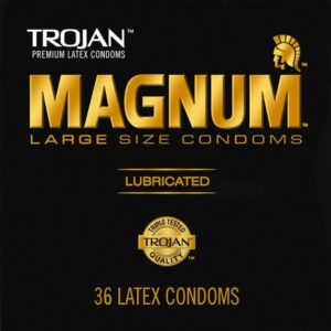 Trojan Condom Magnum Lubricated, 36 Count