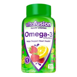 Vitafusion Omega-3, Gummy Vitamins for Adults, 120-count