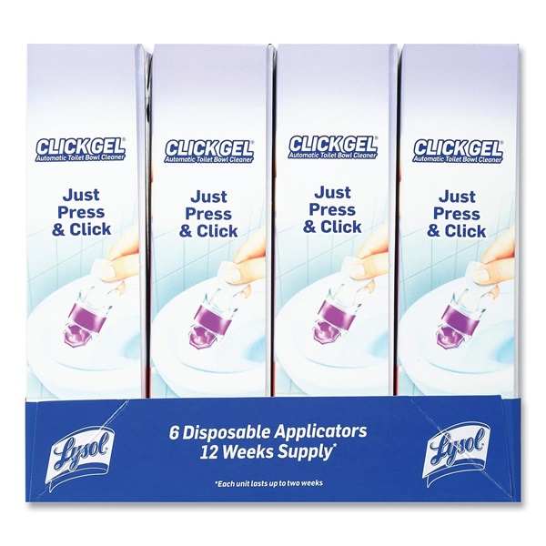 Lysol Automatic Toilet Bowl Cleaner, Click Gel, Lavender Fields, 6 Count - Image 5