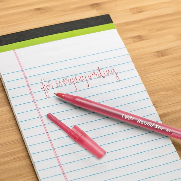 BIC Round Stic Ball Pen - Pack of 10, Red - Image 4