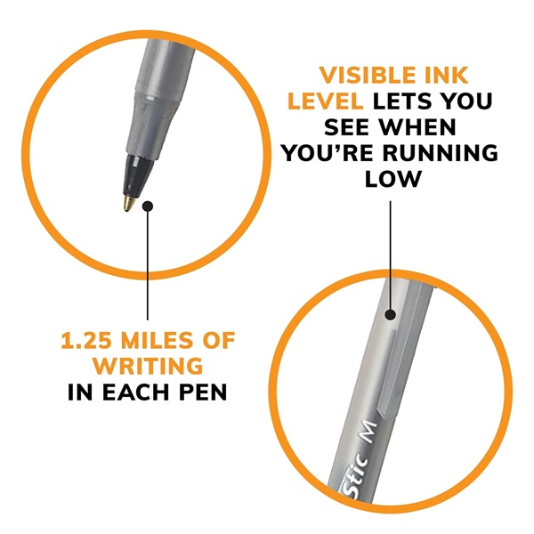 BIC Round Stic Ballpoint Writing Pens, Multi-colored - Image 6