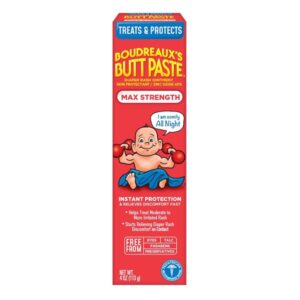 Boudreaux’s Butt Paste Max Strength diaper rash ointment 4 oz