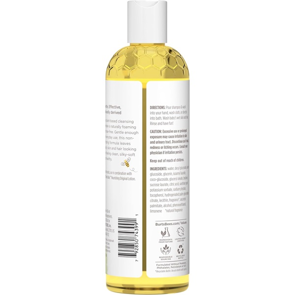 Burt's Bees Baby Bee Shampoo and Wash Tear Free 12 Ounce Bottles (Pack of 3) - Image 9