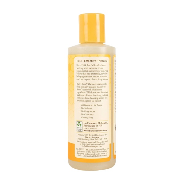 Burt's Bees for Dogs Natural Oatmeal Shampoo with Colloidal Oat Flour and Honey| Oatmeal Dog Shampoo, 4 Ounce Dog Shampoo to Soothe and Cleanse Dogs Skin and Coats - Image 2