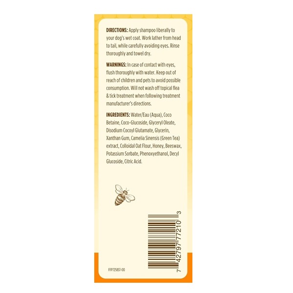 Burt's Bees for Dogs Natural Oatmeal Shampoo with Colloidal Oat Flour and Honey| Oatmeal Dog Shampoo, 4 Ounce Dog Shampoo to Soothe and Cleanse Dogs Skin and Coats - Image 7
