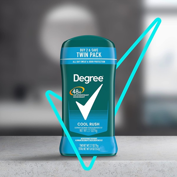 Degree Men Dry Protection Deodorant Invisible Solid Cool Rush2.7 Oz.Twin Pack - Image 5