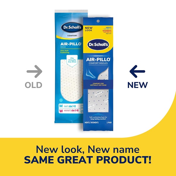 Dr. Scholls Air-Pillo Insoles Unisex (Men 7-13) (Woman 5-10) (2 Pack) - Image 2