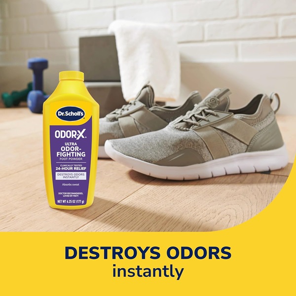 Dr. Scholl's OdorX All Day Deod Powder. 6.25 Ounces, (Pack of 3) - Image 3