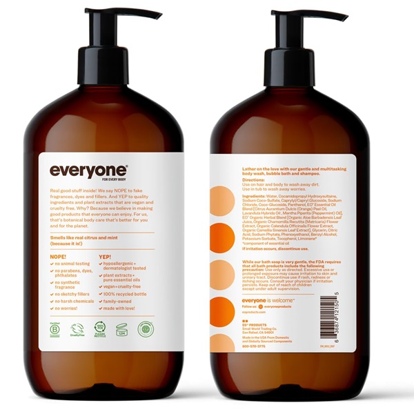 Everyone 3-in-1 Soap, Citrus plus Mint, 32 Ounce - Image 2