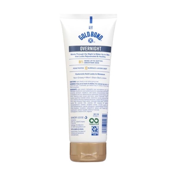 Gold Bond Ultimate Overnight Deep Moisturizing Lotion, 8 Ounce Tube - Image 2