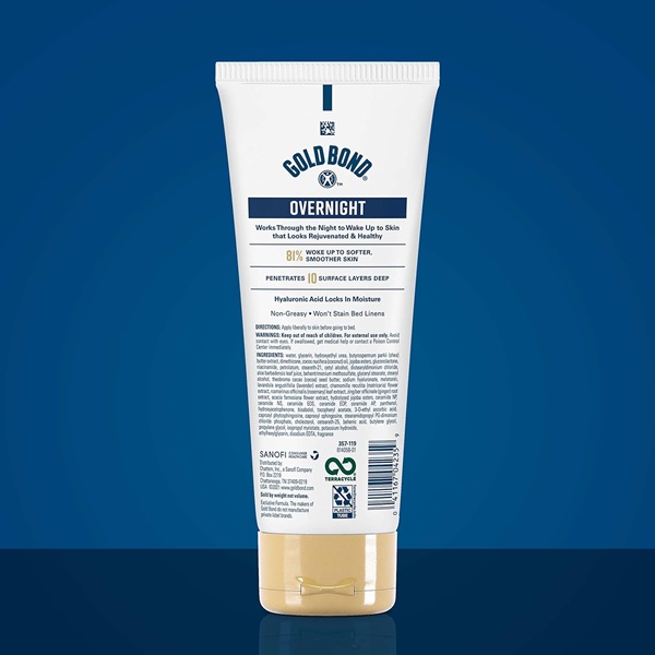Gold Bond Ultimate Overnight Deep Moisturizing Lotion, 8 Ounce Tube - Image 4