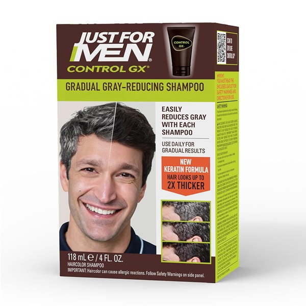 Just For Men Control GX Grey Reducing Shampoo, 4 Fl Oz