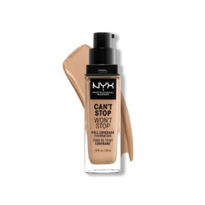 Nyx Professional Makeup Can't and Won't Stop 24-Hour Foundation (Soft Beige, 30 ml)