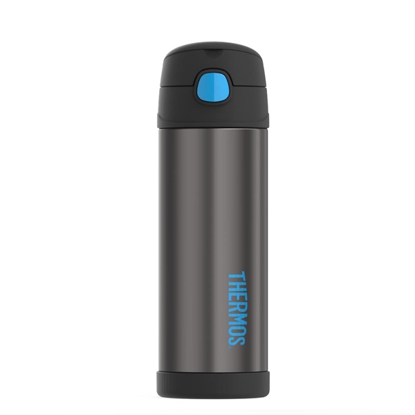 Thermos Funtainer 16 Ounce Bottle, Charcoal