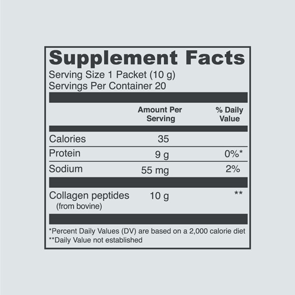 Vital Proteins Collagen Peptides Unflavored - 20 Packets - Image 2