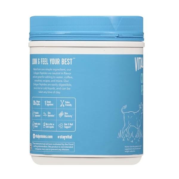 Vital Proteins , Collagen Peptides, Unflavored Liquid, 20 Oz (567 G) - Image 10