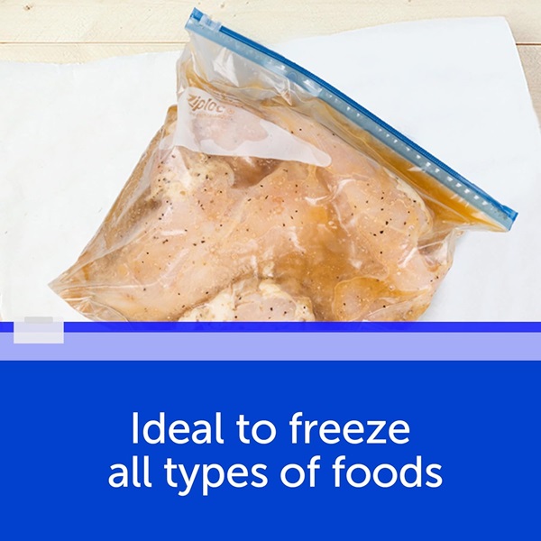 Ziploc Quart Food Storage Freezer Slider Bags, Power Shield Technology for More Durability, 15 Count - Image 5