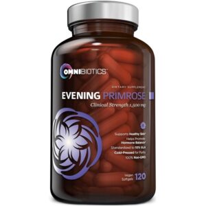 Evening Primrose Oil Capsules 1,500 mg Clinical Strength Vegan Softgels