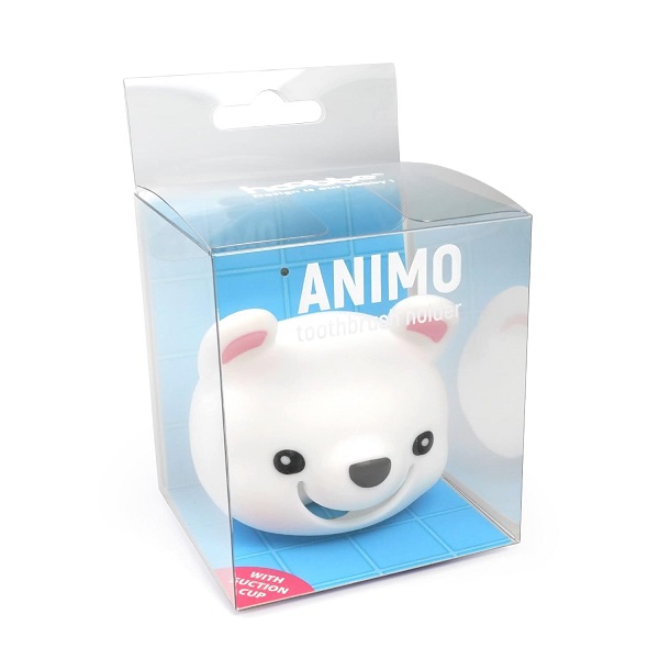Hoobbe Animal Toothbrush Holder for Kids, Cute Toothbrush Holder with Mirror / Glass / Wall Mounted Suction Cup, bathrooms Accessories, Decor and Organizer (Polar Bear) - Image 8