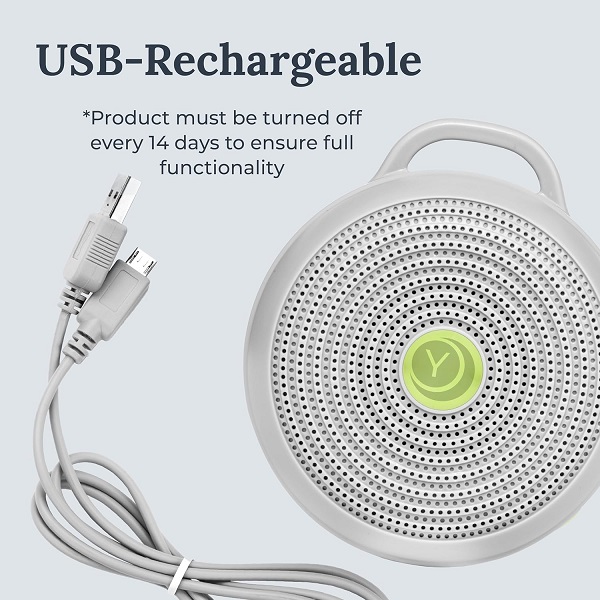 Marpac Hushh for Baby, Portable White Noise Sound Machine, Gray, 3.7 Ounc - Image 3