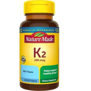 Nature Made Vitamin K2 Softgel, 100 mcg, 30 Count