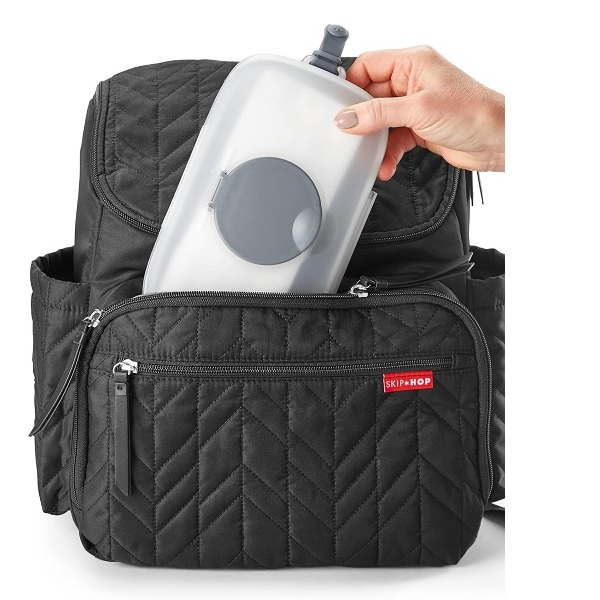 Skip Hop Baby Snug Seal Wipes Case (Gray) - Image 4