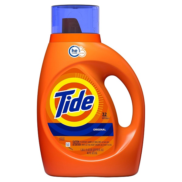 Tide Liquid Laundry Detergent, Original, 32 loads, 46 fl oz, HE Compatible