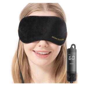 Aroma Season black heated eye mask with USB connection