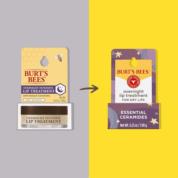 Burt's Bees 100% Natural Overnight Intensive Lip Treatment, Ultra-Conditioning Lip Care, 0.25 ounce - Image 2