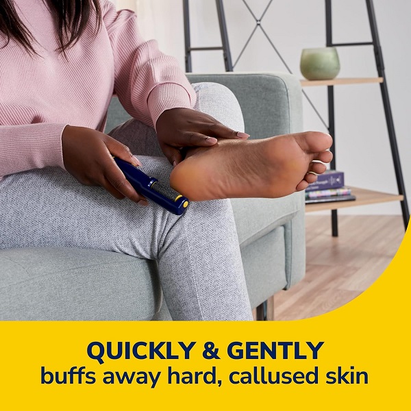 Dr. Scholl's Callus Remover Electronic Foot File, Electric Hard Skin Removal for Feet, Effortless Soft Smooth Skin in Minutes, Perfect for Travel, for Women & Men, AAA Batteries Included - Image 2
