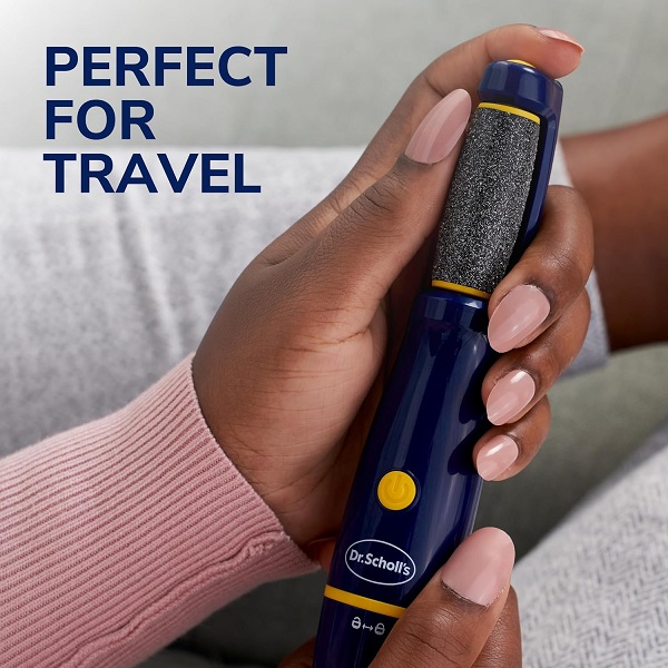 Dr. Scholl's Callus Remover Electronic Foot File, Electric Hard Skin Removal for Feet, Effortless Soft Smooth Skin in Minutes, Perfect for Travel, for Women & Men, AAA Batteries Included - Image 5