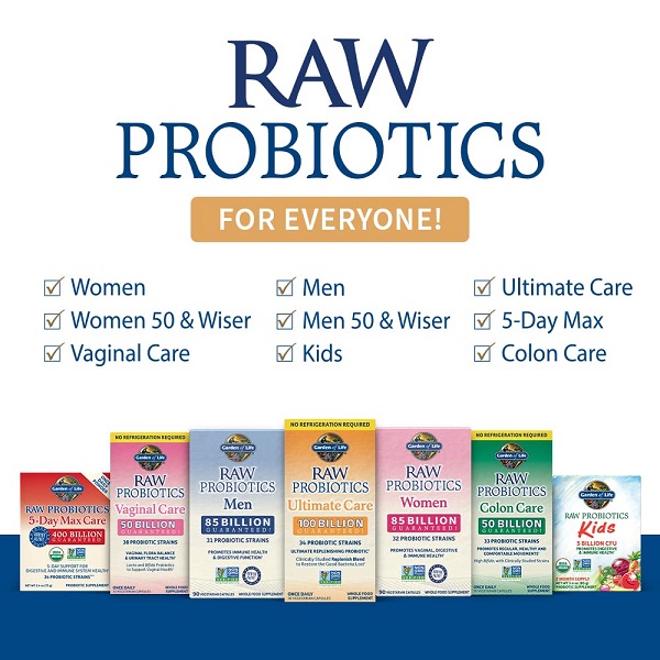 Garden of Life Raw Probiotics Women 50 and Wiser, 90 Capsules - Image 6