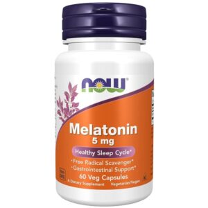 Natural sleep cycle support with Now Foods Melatonin