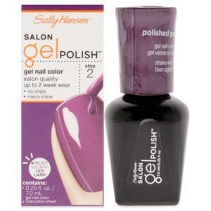 Sally Hansen Salon Gel Nail Polish, Polished Purple, 0.25 Fl Oz (Pack of 1)