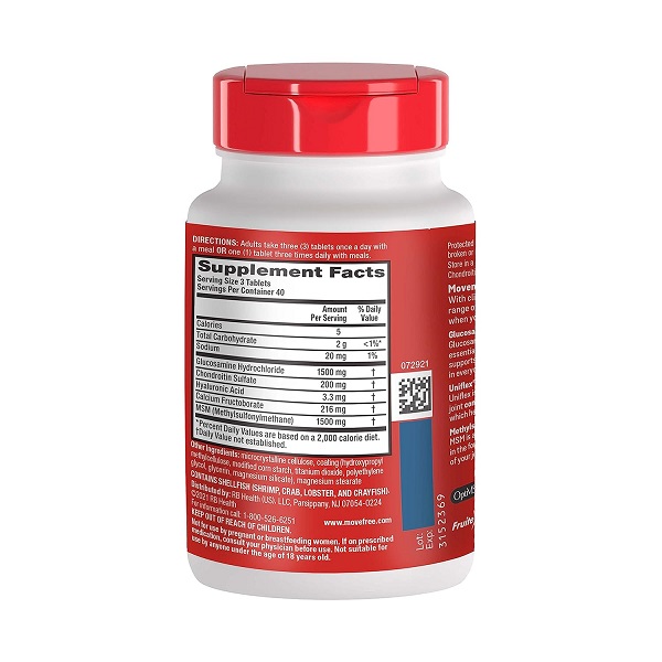 Schiff Move Free Joint Health, Glucosamine Chondroitin Plus MSM, 120 Coated Tablets - Image 11