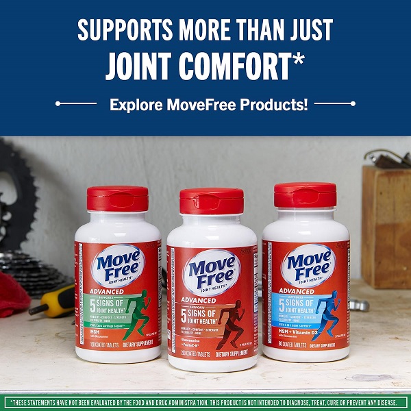 Schiff Move Free Joint Health, Glucosamine Chondroitin Plus MSM, 120 Coated Tablets - Image 5