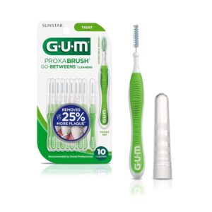 Sunstar GUM Proxabrush Go-Betweens Cleaners, Tight, 10 Count