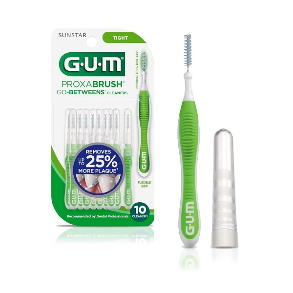 Sunstar GUM Proxabrush Go-Betweens Cleaners, Tight, 10 Count