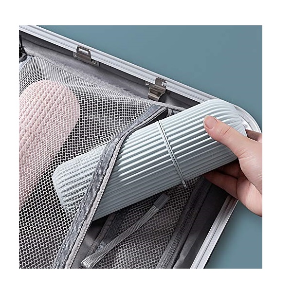 Travel Toothbrush Holder Case Set Kids Women Men Portable Toothbrush Case Travel Container Toothbrush Holders With Picking Sling Gargle Cup Toothbrush Protector Storage Traveling Camping Business Trip - Image 4