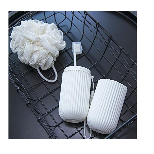 Travel Toothbrush Holder Case Set Kids Women Men Portable Toothbrush Case Travel Container Toothbrush Holders With Picking Sling Gargle Cup Toothbrush Protector Storage Traveling Camping Business Trip - Image 7