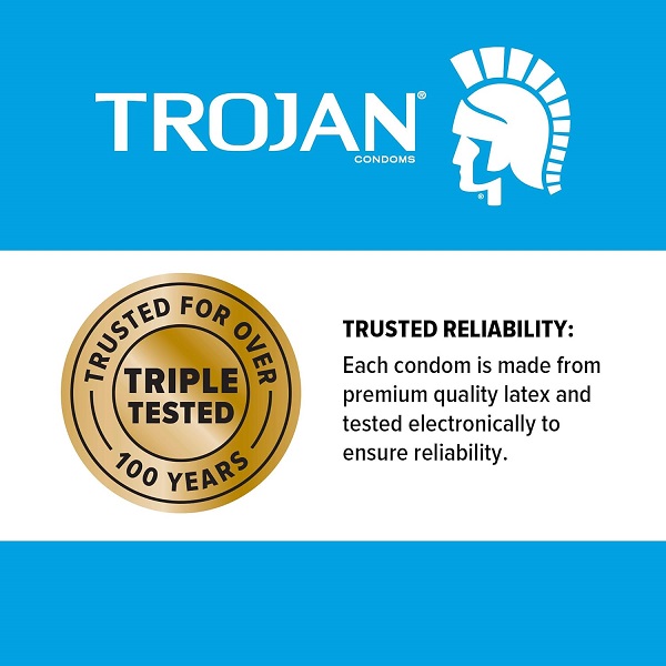 Trojan ENZ Non-Lubricated Condoms, 12 Count - Image 3