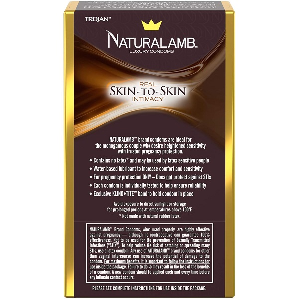 Trojan Naturalamb Lubricated Condoms, 10ct (packaging may vary) - Image 2