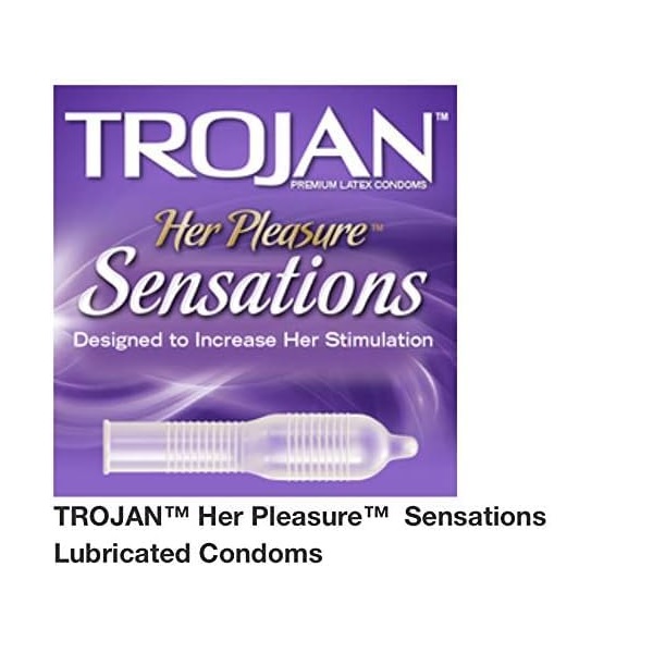 Trojan Pleasure Pack Premium Lubricated Latex Condoms, 40 Count (Fire & Ice) - Image 5