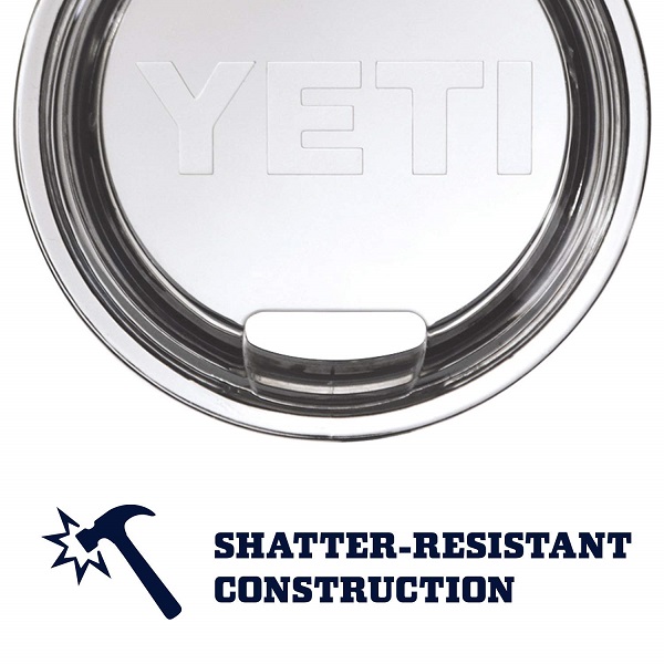 YETI Rambler 14 oz Stainless Steel Vacuum Insulated Mug with Lid, Navy - Image 5