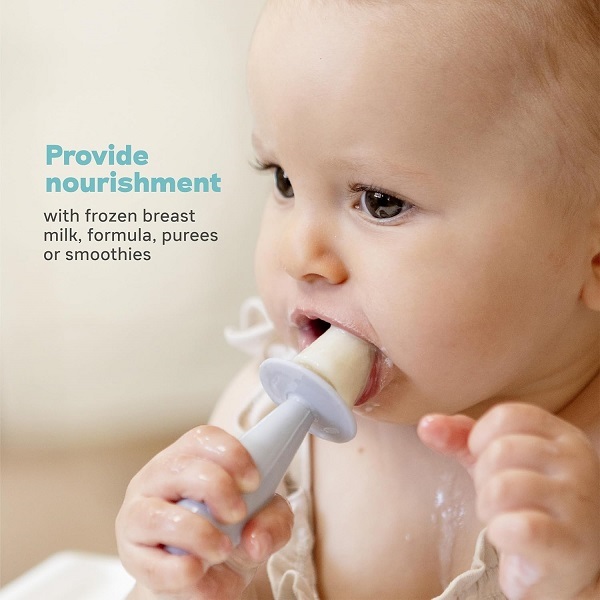 Infant popsicle molds for frozen milk and smoothies by ezpz
