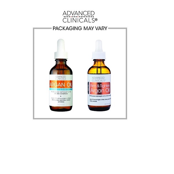 Advanced Clinicals Pure Argan Oil packaging – may vary slightly