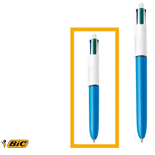 BIC 4-Color Mini Ball Pen, Medium Point (1.0mm), Assorted Ink, 2-Count - Image 4